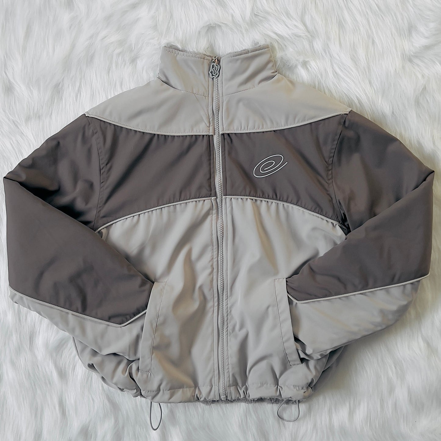 Space Grey Reversible Fleece